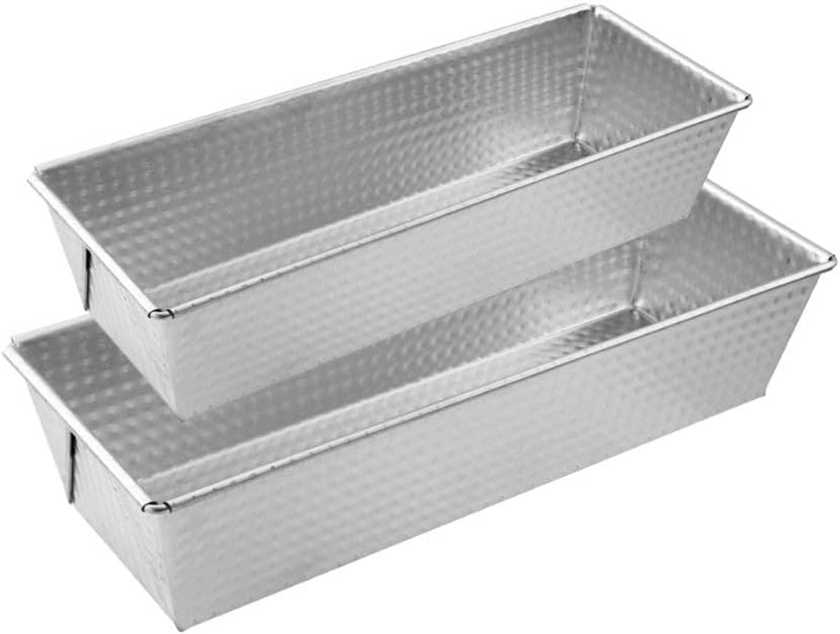 Set van 2 Rechthoekige Bakvormen – Broodvorm & Cakevorm van Vertind Staal