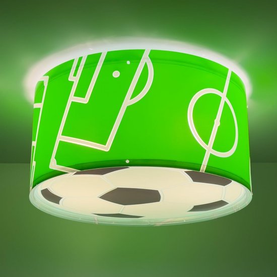 Kinder Plafondlamp Voetbal Groen - Nachtlampje voor Jongenskamer — afbeelding 3