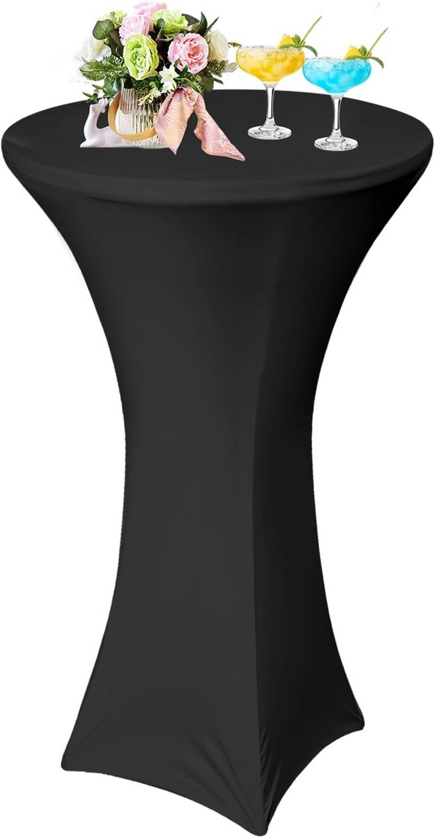 Stretch Bartafelhoes Zwart 80 x 110 cm