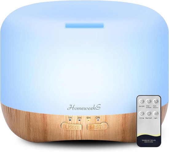 Ultrasone Aroma Diffuser 300ml Met Afstandsbediening Stille 