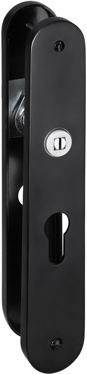 Impresso schild - ovaal - schroef - modul - PC55 - aluminium - zwart