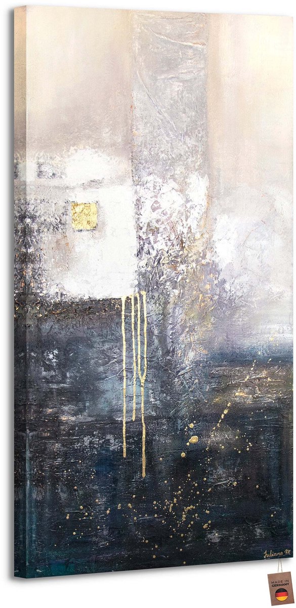 YS Canvas schilderij groot handgeschilderd fragment abstract modern – YS-Art Gallery – Luxe wanddecoratie voor woonkamer – Modern schilderij voor kantoor en hal Without Floater Frame