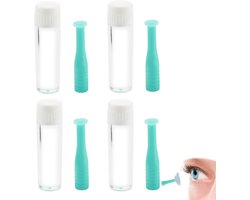 Silicone Contact Lenses Inserts - Contact Lenses Suction Cups - Tools Voor Precise Positioning En Contact Lenses (Groen)