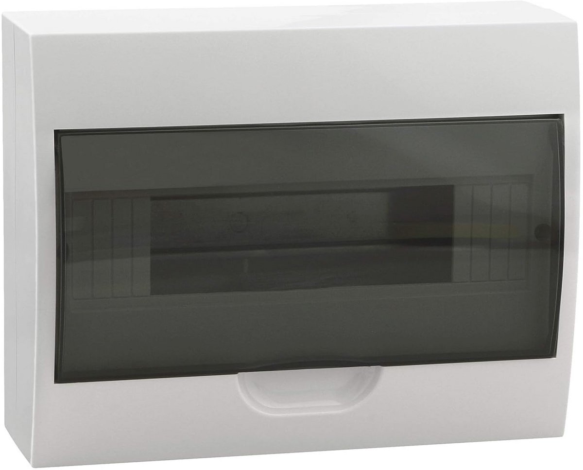 Kleine Zekeringkast Opbouw IP40 met Onderverdeling - 12 Modules, 1 Rij