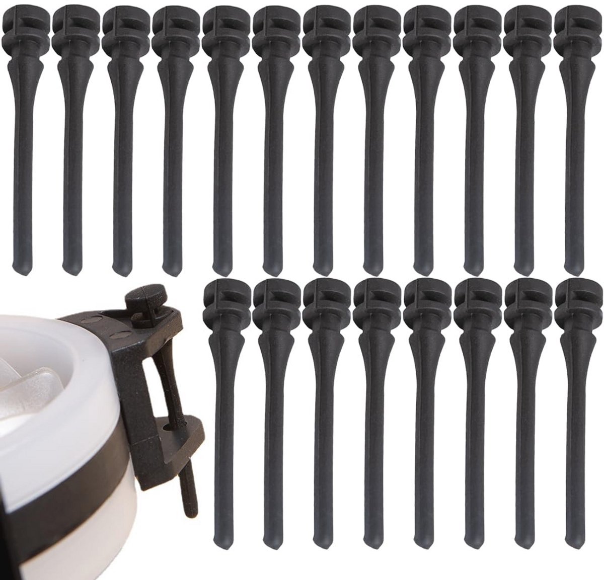 20 Stuks Ventilatorhouders set - Rubberen Anti-vibratie Ondersteuningen voor PC Ventilators