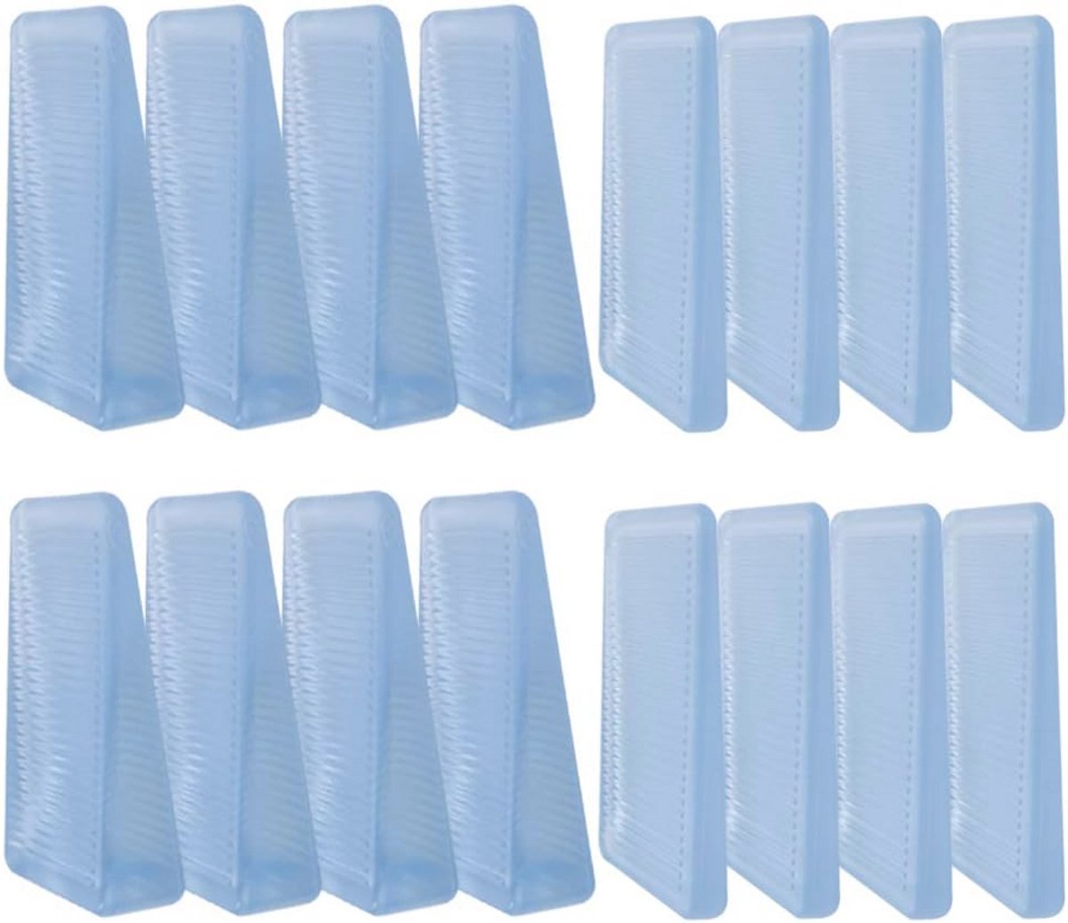 Meubel Niveau Wiggen - 16 Stuks Met 2 Hoogtes - Flexibele En Stapelbare Levelers Voor Toiletten, Deuren En Tafel Stabilisatie