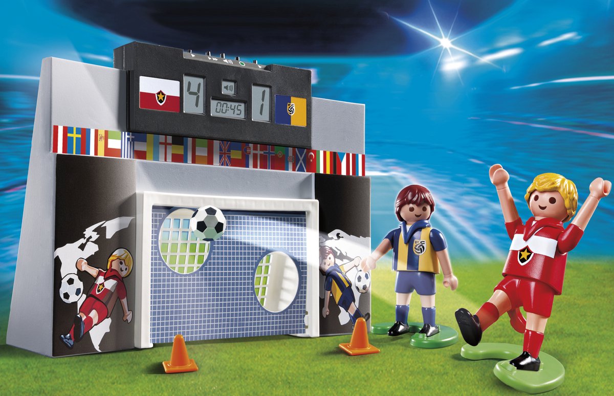 Voetbalmuur met spelers / Mur de tir au but et joueurs