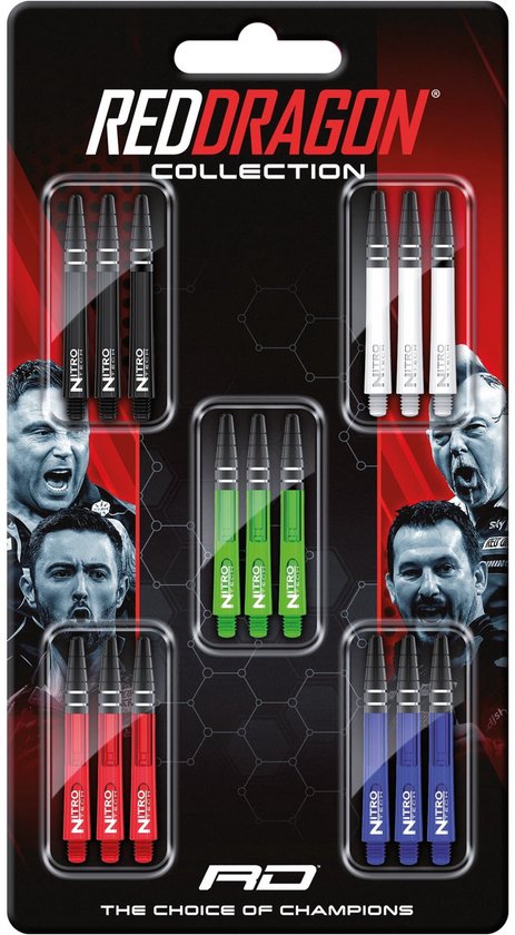 Red Dragon Nitrotech Shaft Collection - Dart Shafts
