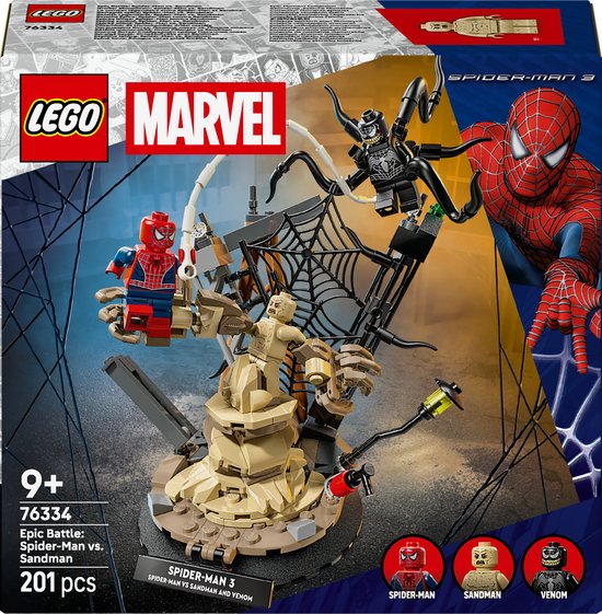 LEGO Marvel Ultimate Battle : Kit de construction Spider-Man contre Sandman - 76334