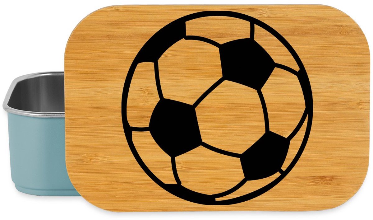 Voetbal Embleem Voor Fanatieke Supporters Lunchbox