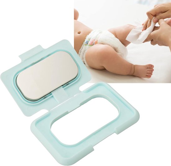 Portable Baby Wipes Warmer - Ultra-Thin USB Hot Wipe Dispenser - Constant Temperature - Lichtblauw — afbeelding 2