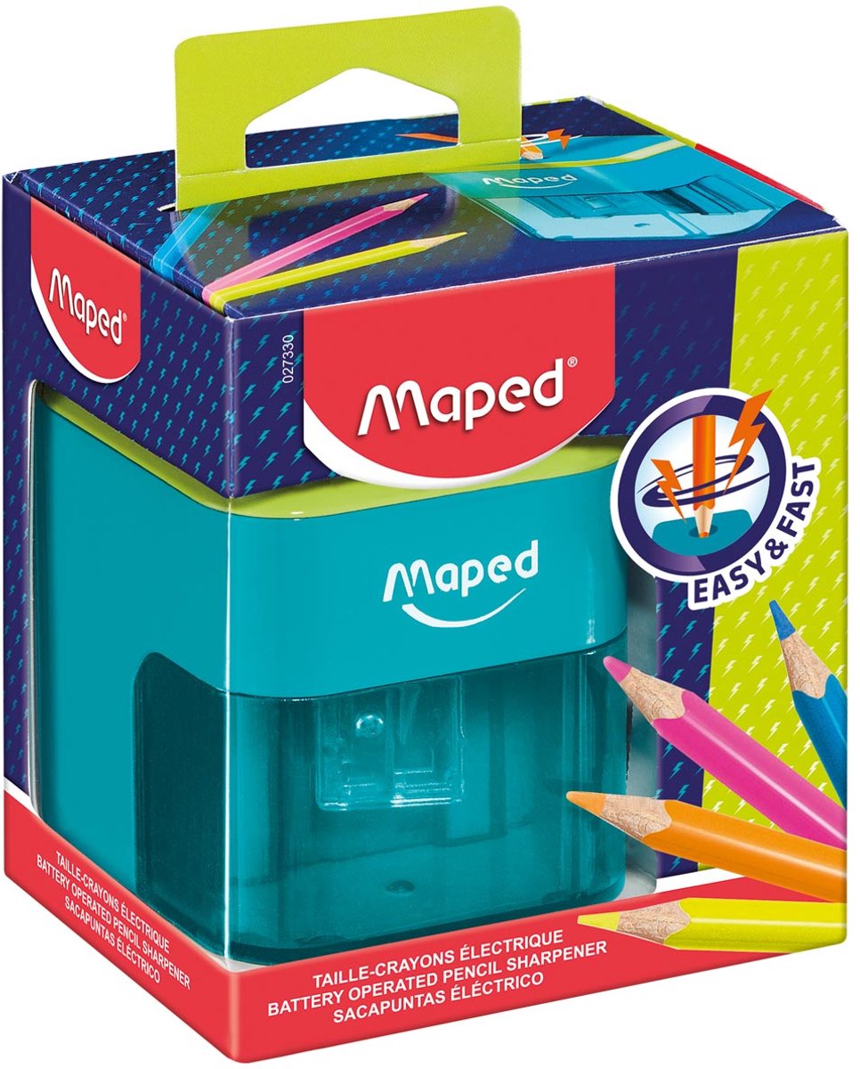 Maped Elektrische puntenslijper Turquoise / Appelgroen