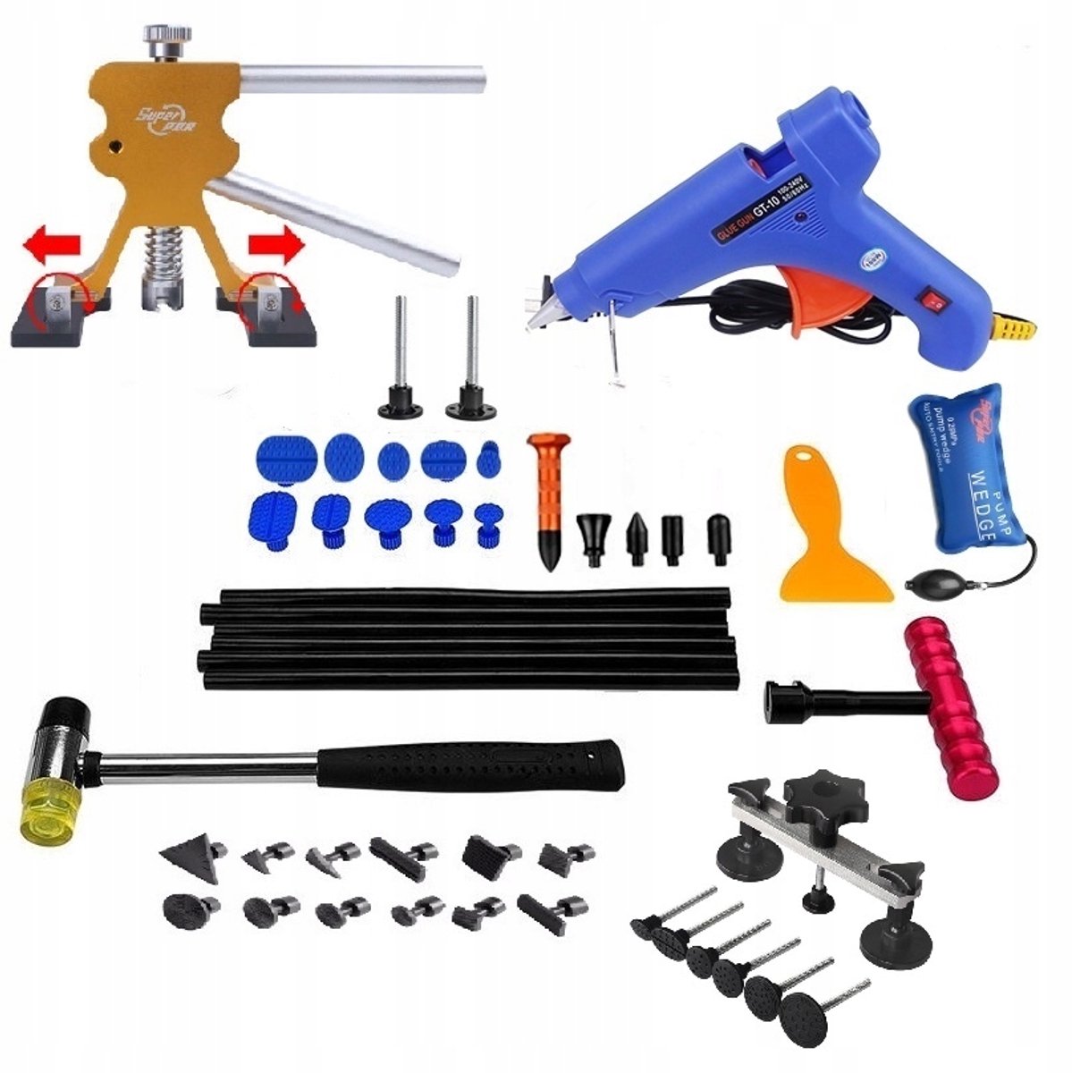 Professionele PDR Deuk Verwijderingsset Auto Carrosserie Reparatie