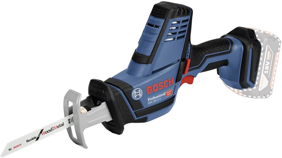Bosch Professional GSA 18V-Li Accu Reciprozaag 18V Basic Body - 06016A5004