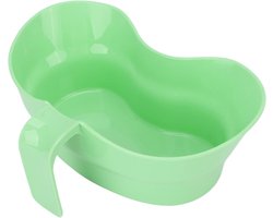 Chew Bin Cup - Niervormige Kom - Stevige Plastic Emesis Basin voor Ouderen - Bedlegerige Patiënten - Patiënt Dump Bowl met Handvat - Dikke Hittebestendige Plastic