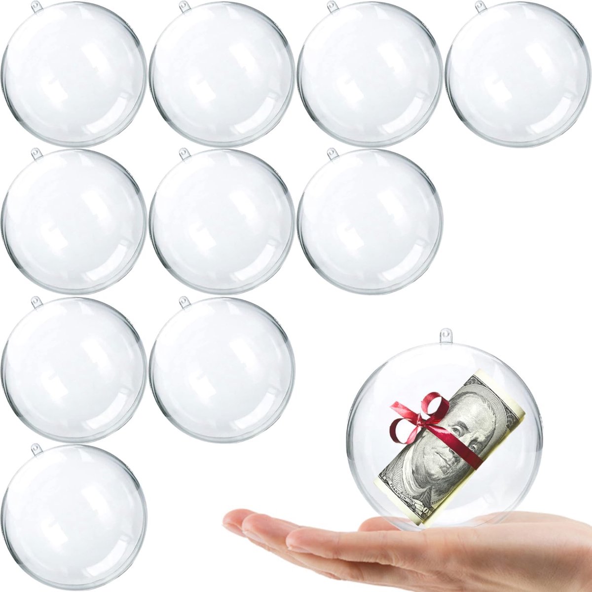 FLOOQ Kerstballen transparant