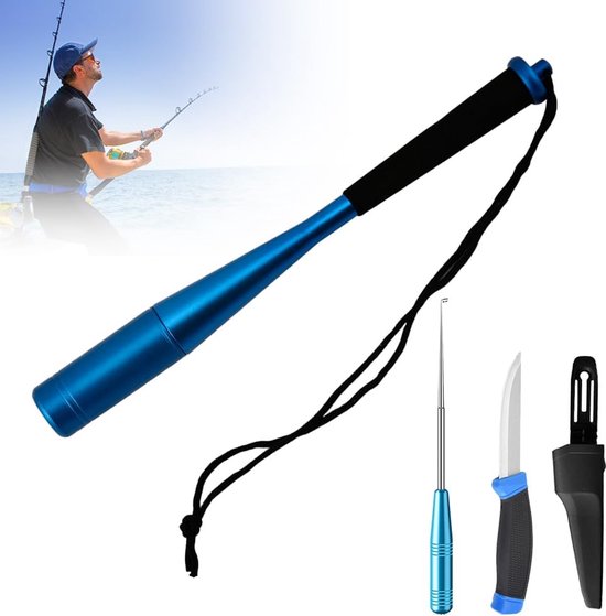 3 sets visdoders – haakverwijderaar – vismes met schede