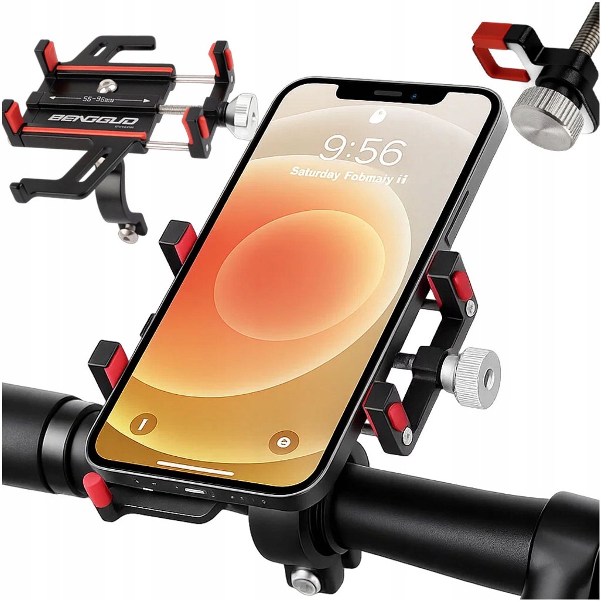Aluminium Fiets Telefoonhouder voor Stuur - Universeel & Stabiel