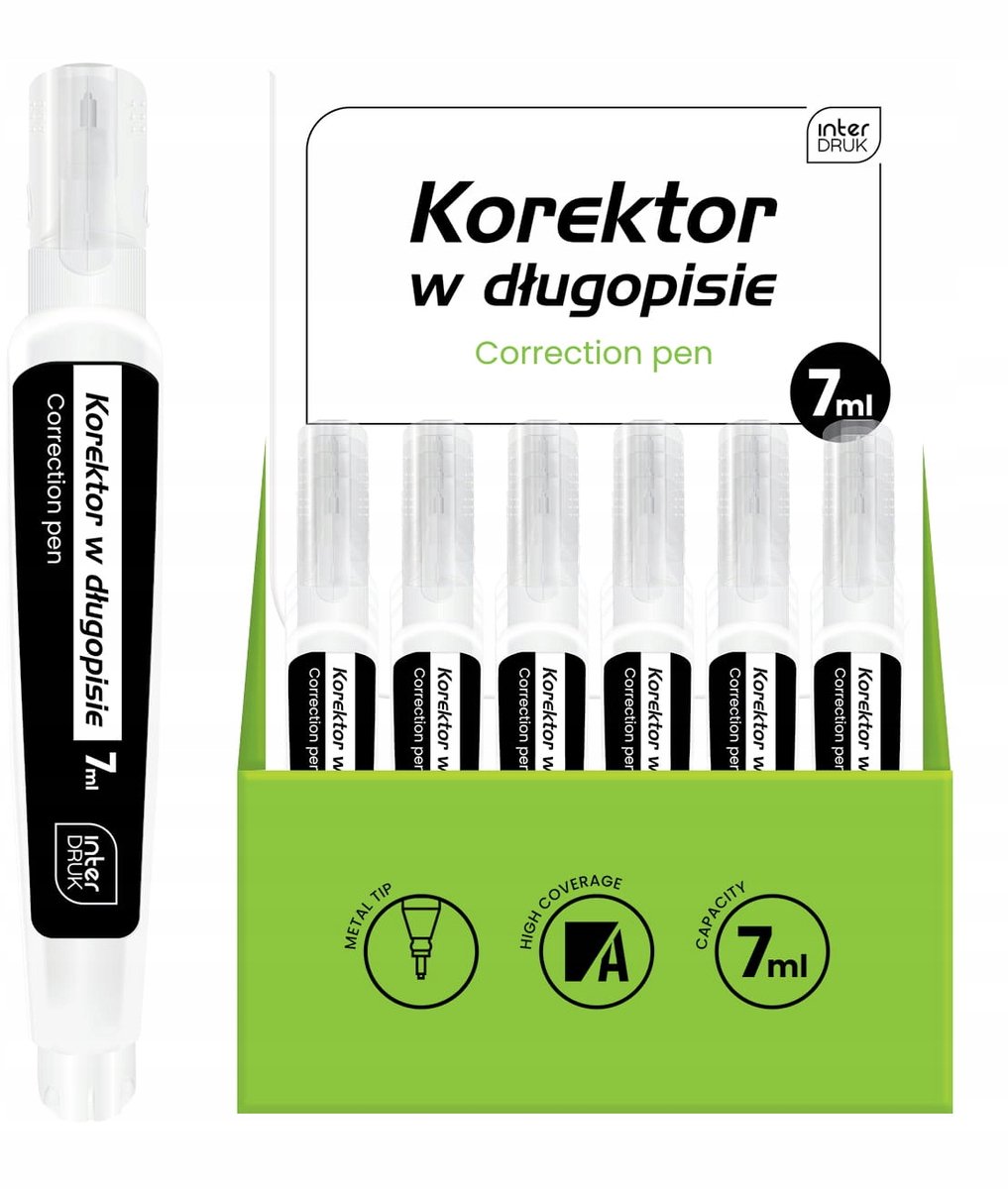 Interdruk KC-03-X-1Z Korektor met Długopisie z Metalową Końcówką