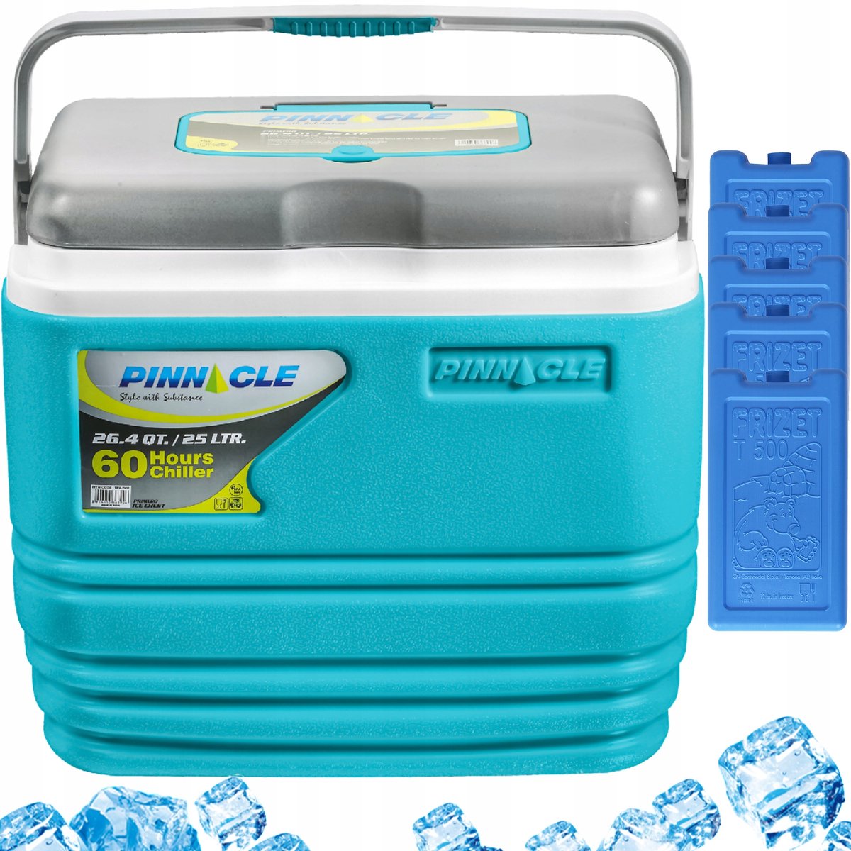Pinnacle TPX7006 Koelbox 25L Blauw + 5 Koelpacks