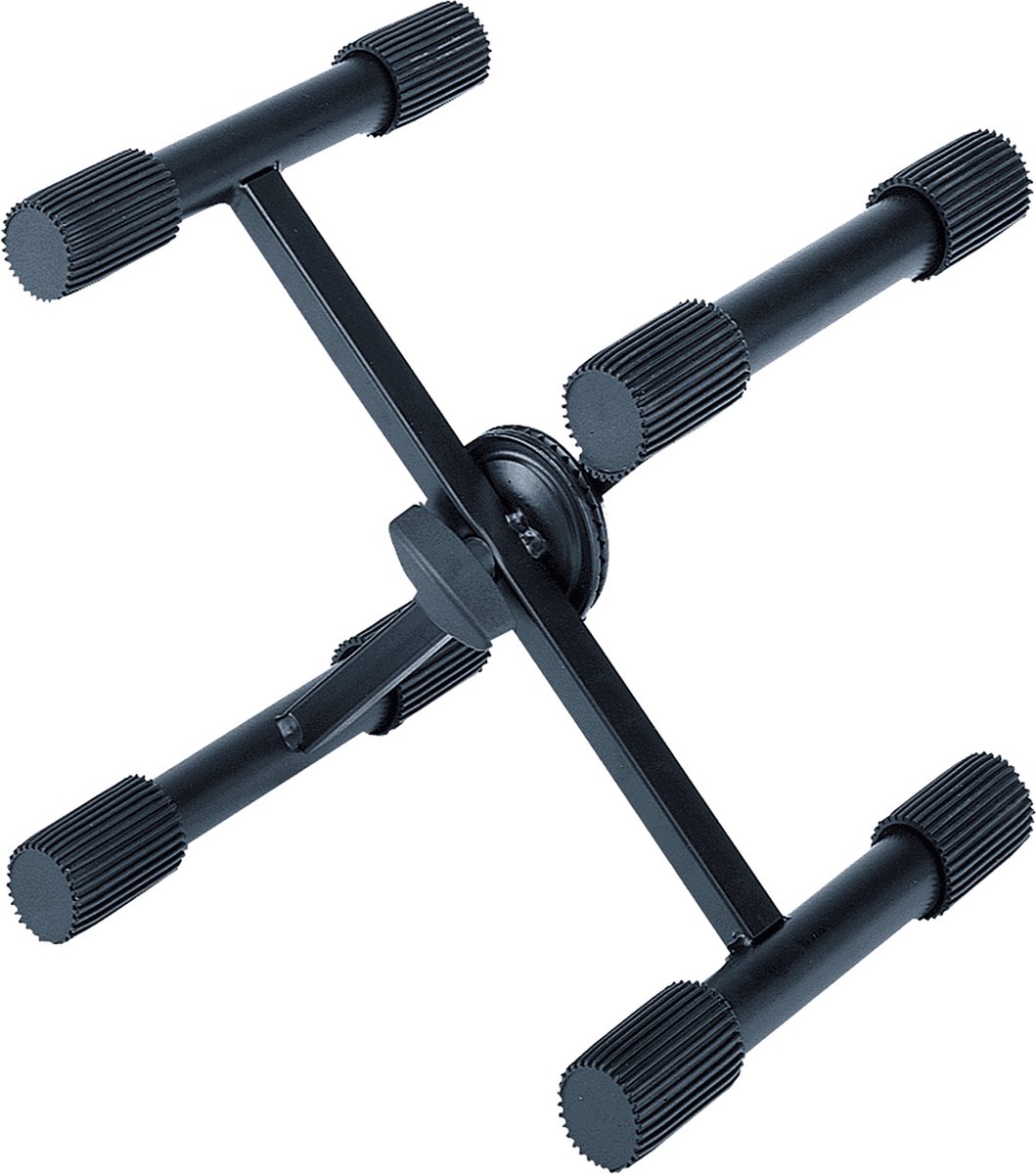 QUIKLOK QL322 Kleine Keyboardstandaard – X-vorm, Tafelmodel, Staal, Zwart