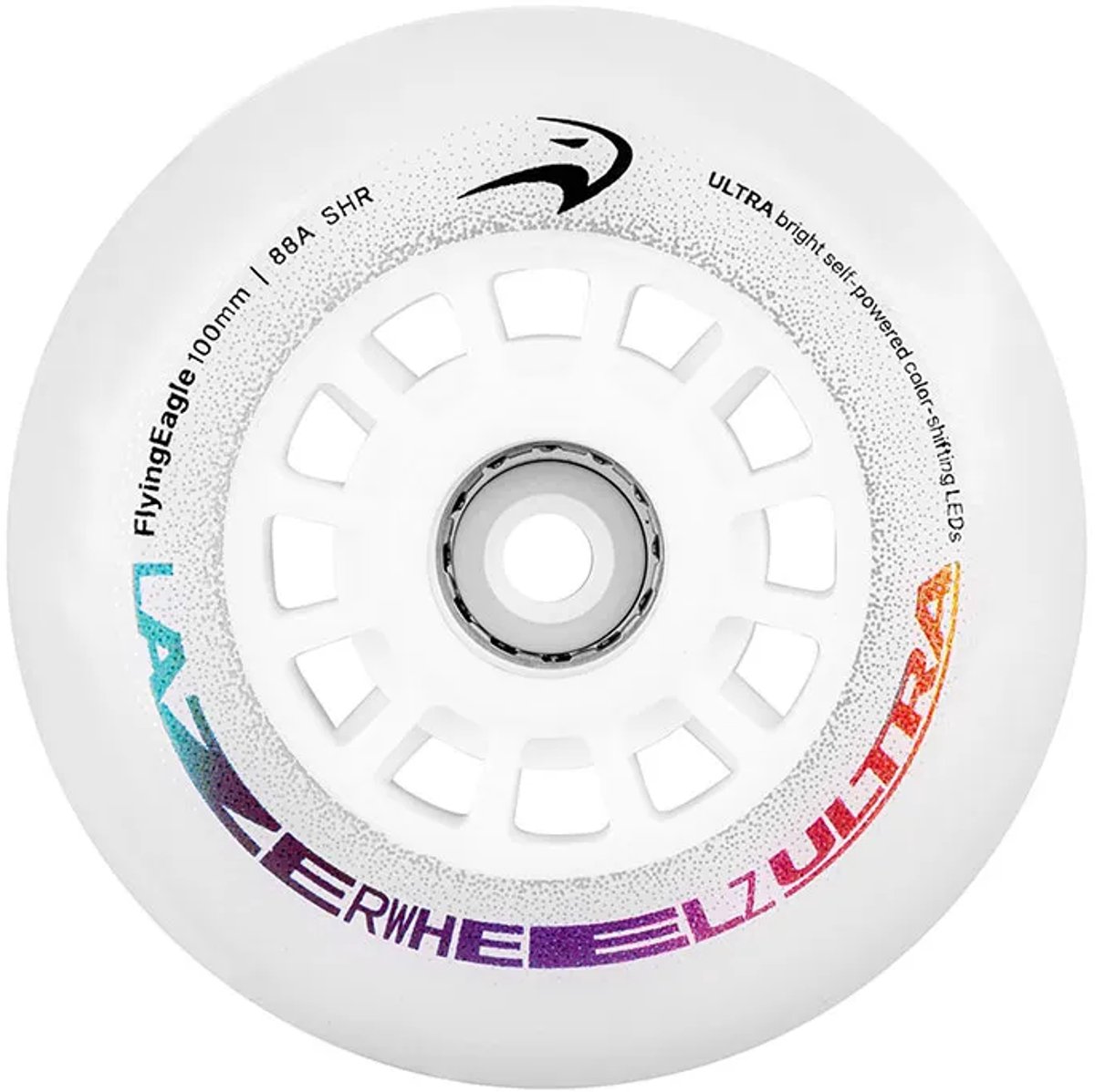 Flying Eagle Lazerwheelz Color Shifting Ultra Schaatswielen Zilver 100 mm/88A