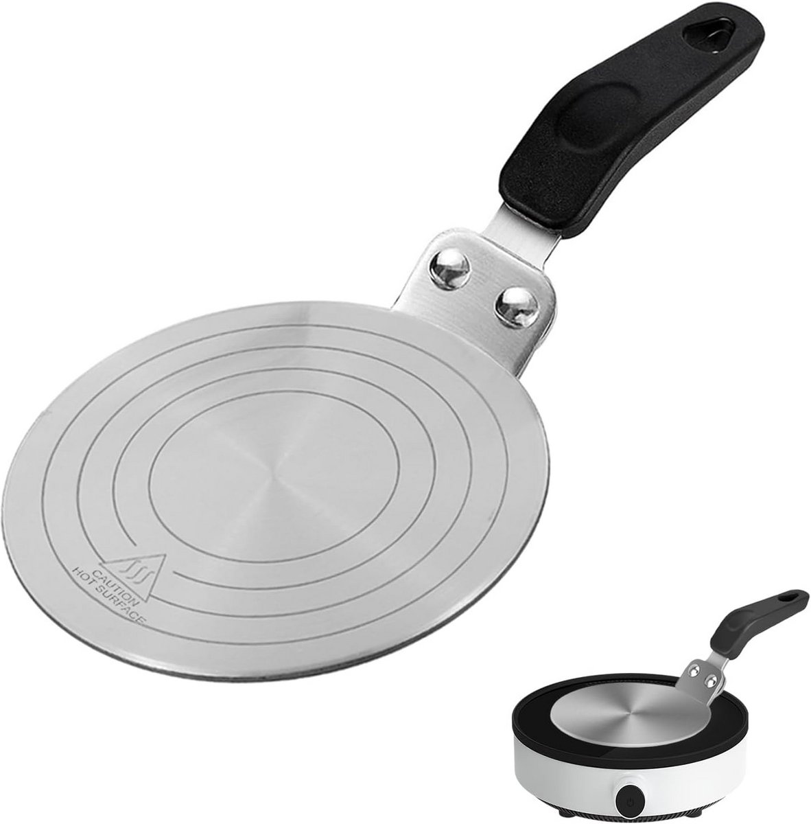 Inductieplaat Adapter Schijf 13 cm - Voor Niet-Inductie Pannen