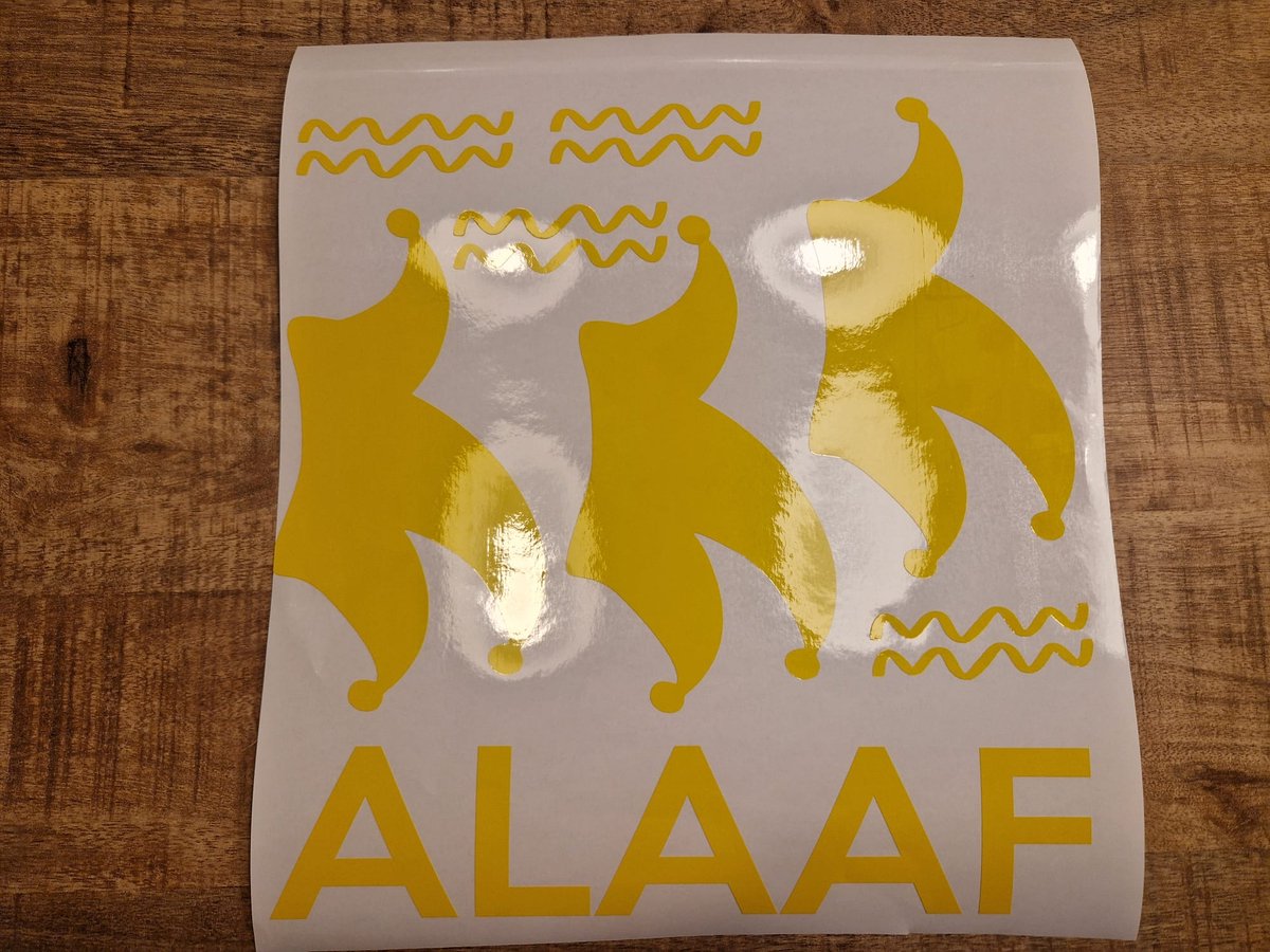 Herbruikbare statische raamsticker ALAAF