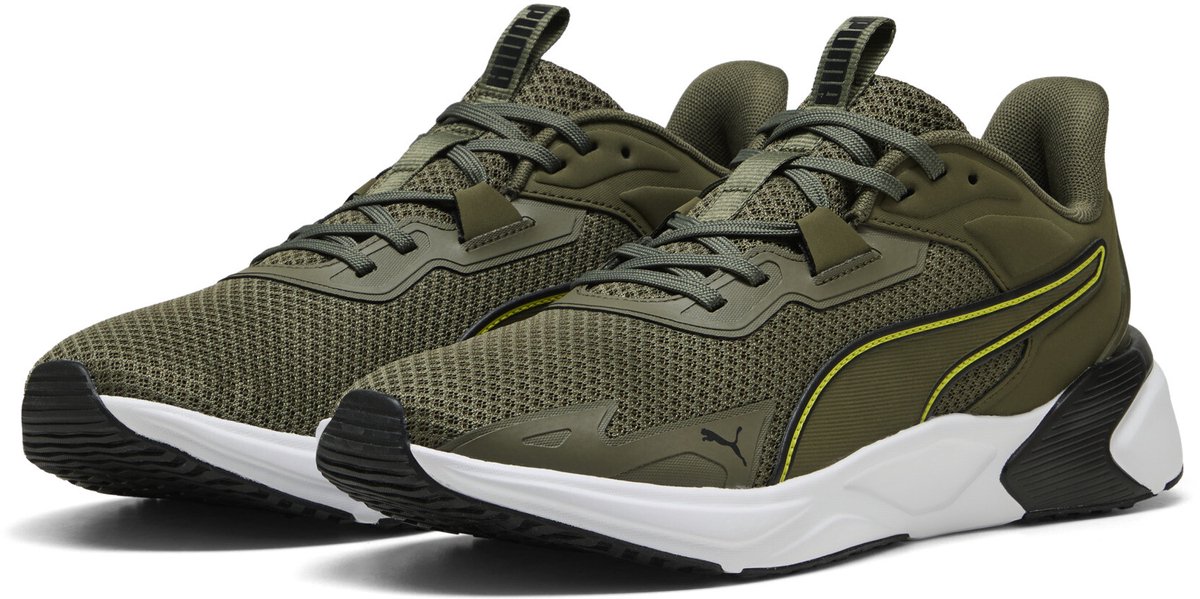 PUMA Disperse XT 4 Unisex Sportschoenen Loden -PUMA -Lux Lime-PUMA Zwart