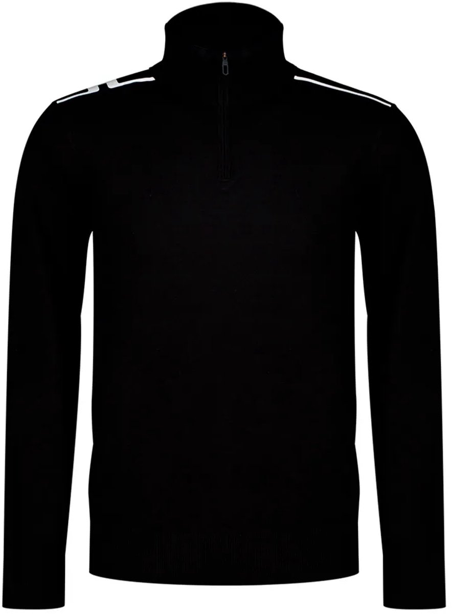 J.lindeberg Mac Knitted Sweatshirt Met Halve Rits Zwart XL Man