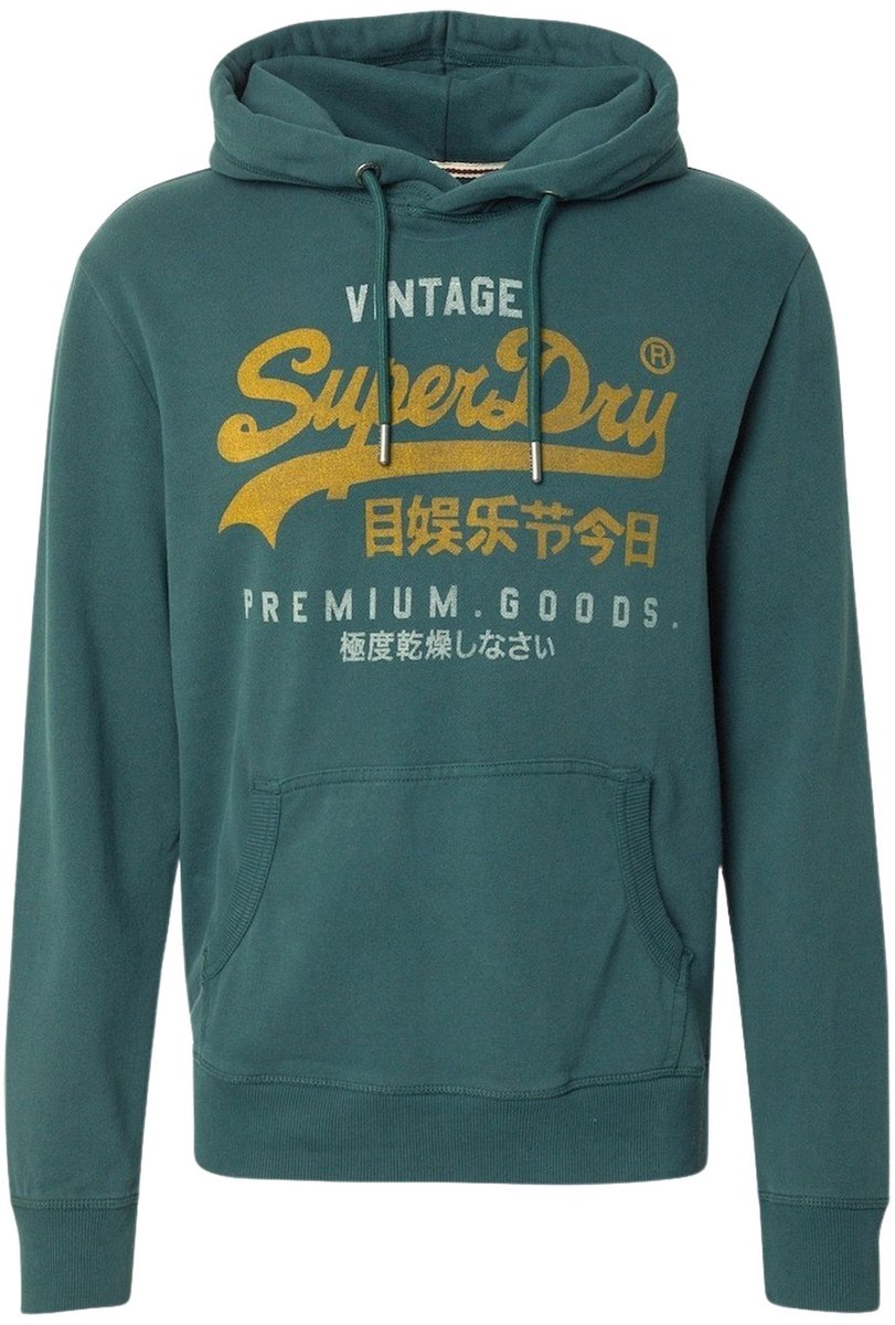Superdry Duo Classic Hoodie Heren Groen