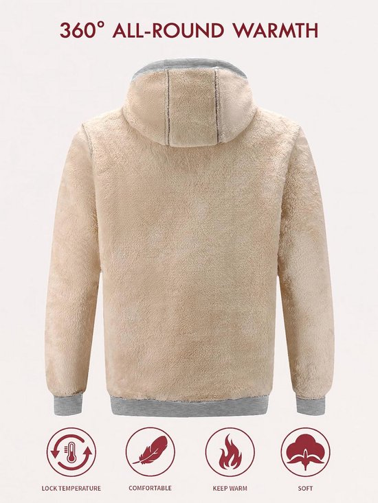 Sweat à Capuche En Polaire Pour Femme - Couleur Unie