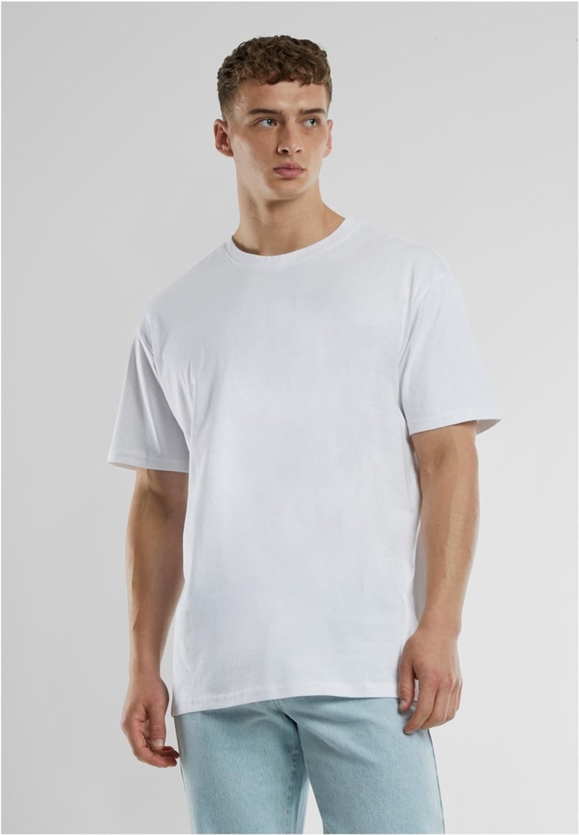 Urban Classics UC Signature Logo Tall Heren Tshirt S Wit