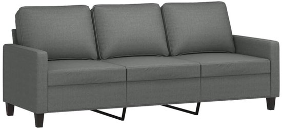 Ensemble de salon vidaXL - 4 pièces - Gris foncé - Grijs inclus