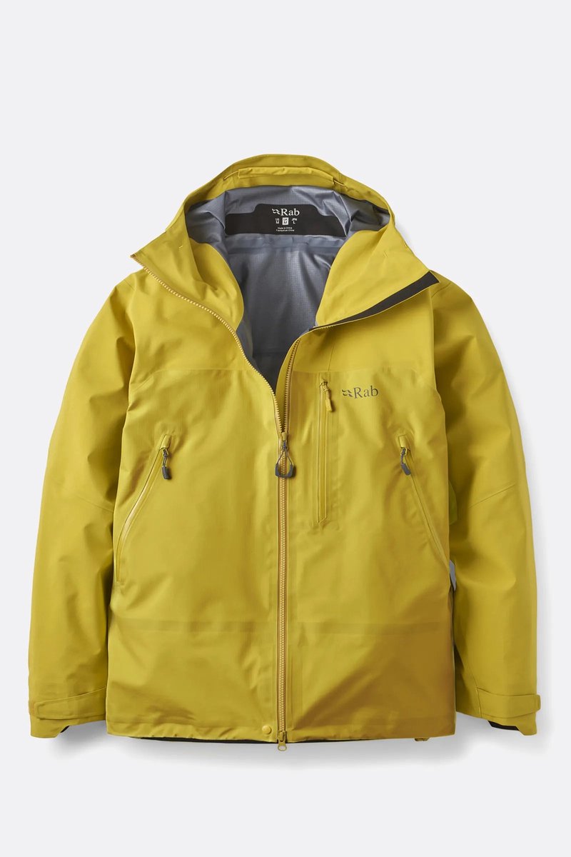 Rab Latok Mountain GTX Jacket QWH-24 Deep Ink Dark Pollen