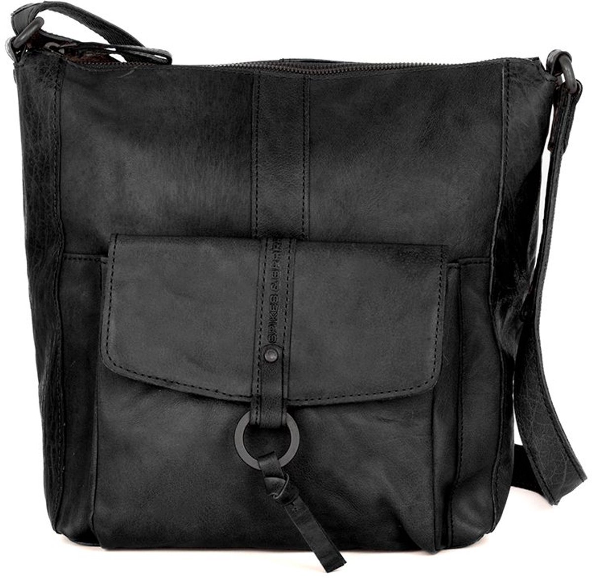 Leren Crossbodytas - Sierra - Zwart