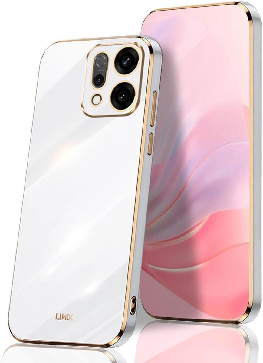 Provento - Beschermhoes Oppo Reno14 5G - Schokbestendig - Dun - Hoogwaardig - Zacht - Elegant - Zijdeachtig - Gegalvaniseerd - Wit.