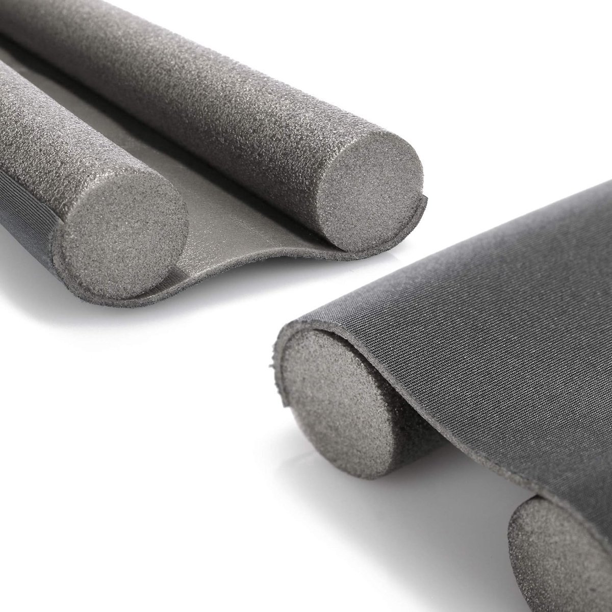 Stunq® 2 x tochtstoppers voor de deur, deurafdichting, tochtstopper met dubbele afdichting, bescherming tegen tocht en lawaai, 86 cm