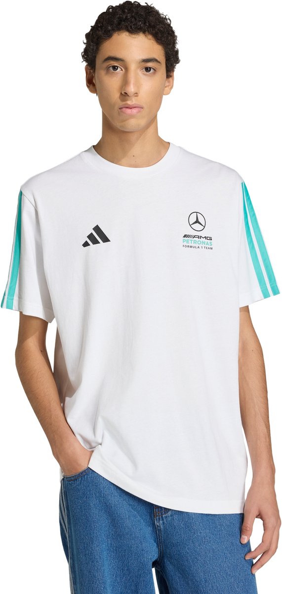 Adidas Performance Mercedes Amg Petronas Formula 1 Team Dna T-Shirt Heren Wit