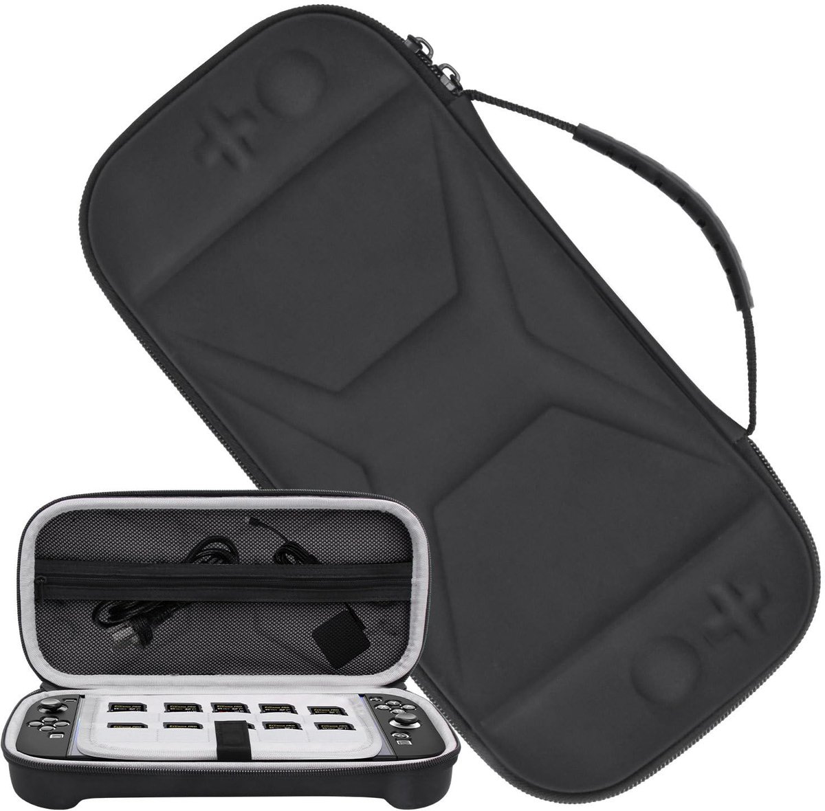 geschikt voor JYGamhanbil Reiskoffer Draagtas Hoes geschikt voor Nintendo Switch 2 2025, Ultraslanke Draagbare Beschermhoes geschikt voor Harde Shell geschikt voor Nintendo Switch 2 Handheld Gameconsole