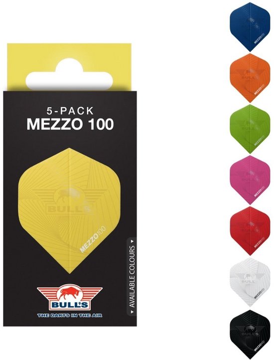 Bull's Mezzo 100 No.2 Flights | 5-Pack