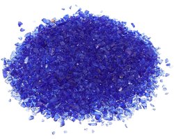 Decoratief glas grind 450g/1lb 3-6mm, onregelmatige glitters stenen kralen chips gebroken gebroken gebroken vuur glas voor vaste vaas vuller aquarium aquarium, donkerblauw