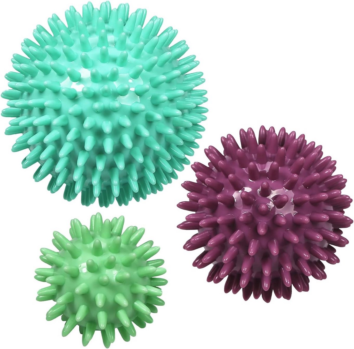 Lacrossebol en Stekelige Massagebal - 2-Pack voor Triggerpoint Massage, Myofasciale Verlichting en Oefeningen