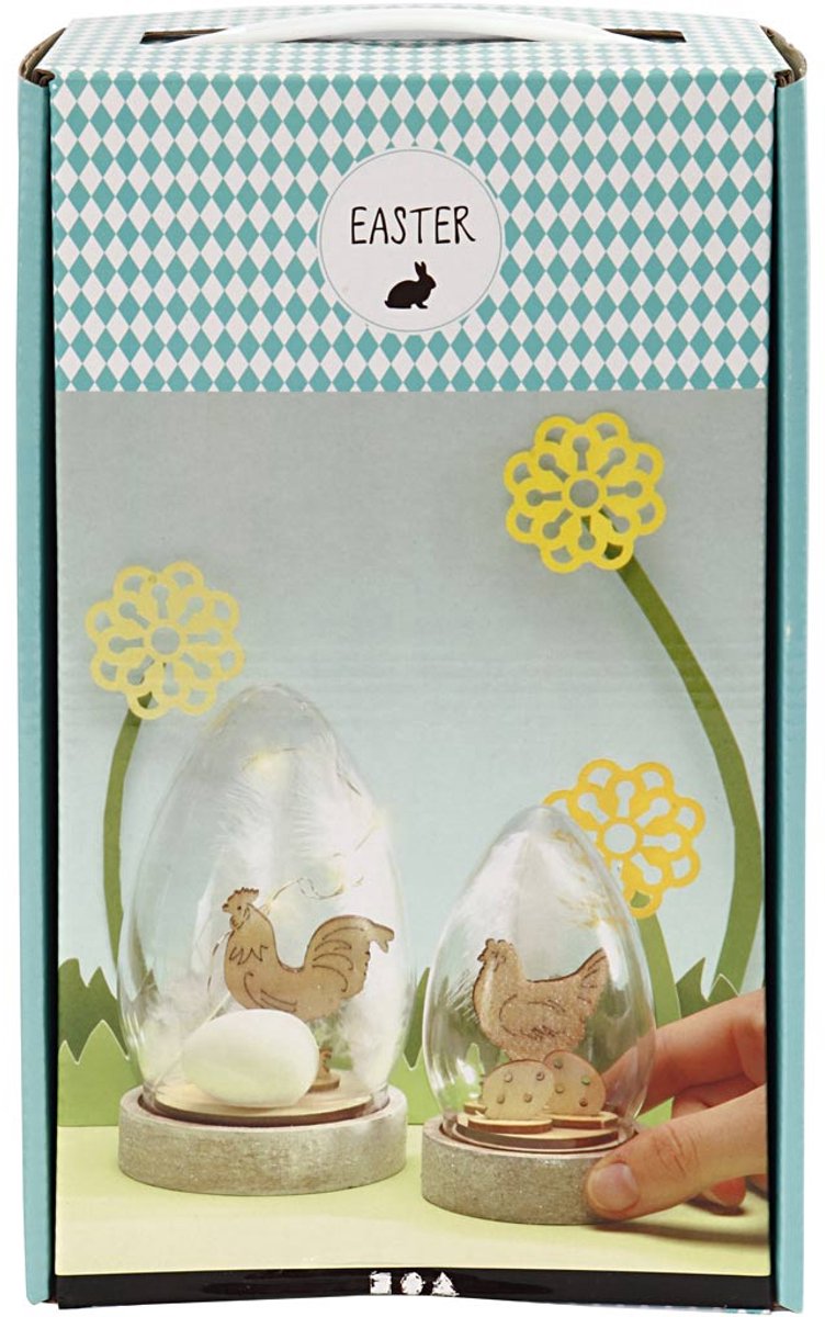Stolpen met decoratie, H: 12+15,5 cm, 2 stuk/ 1 doos