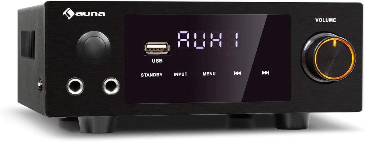 Krachtige HiFi Stereo Versterker met Bluetooth en Digitale Ingangen - 2x 50W RMS, USB, AUX