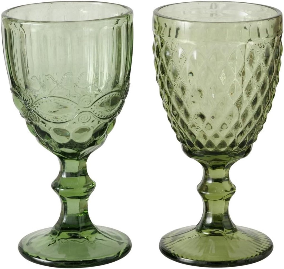 Elegant Wijnglas Groen - 17 cm - Stijlvol Drinkglas voor Wijn