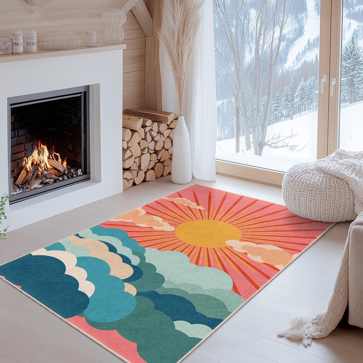 Mila Home - Tapijt Vloerkleed Rechthoek - Wasbaar - Antislip - OEKO-TEX Gecertificeerd - Voor Woonkamer, Slaapkamer, Keuken & Hal -302 1