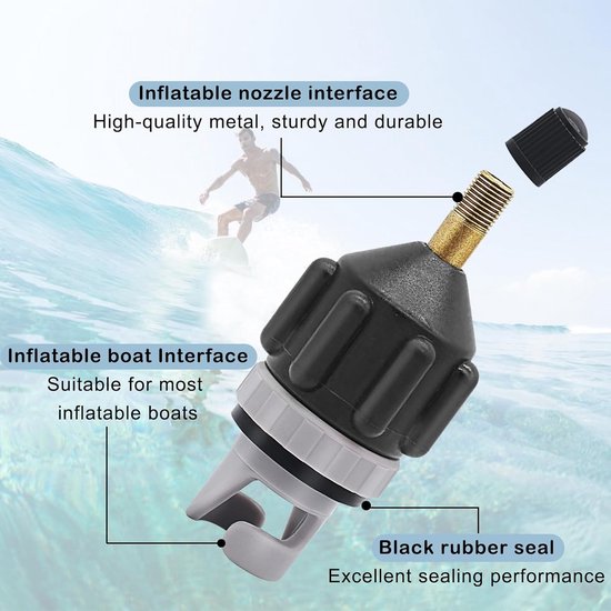 SUP Pompadapter voor Booten, Kayaks en Auto's - 2 Stuks van Merkloos — afbeelding 4