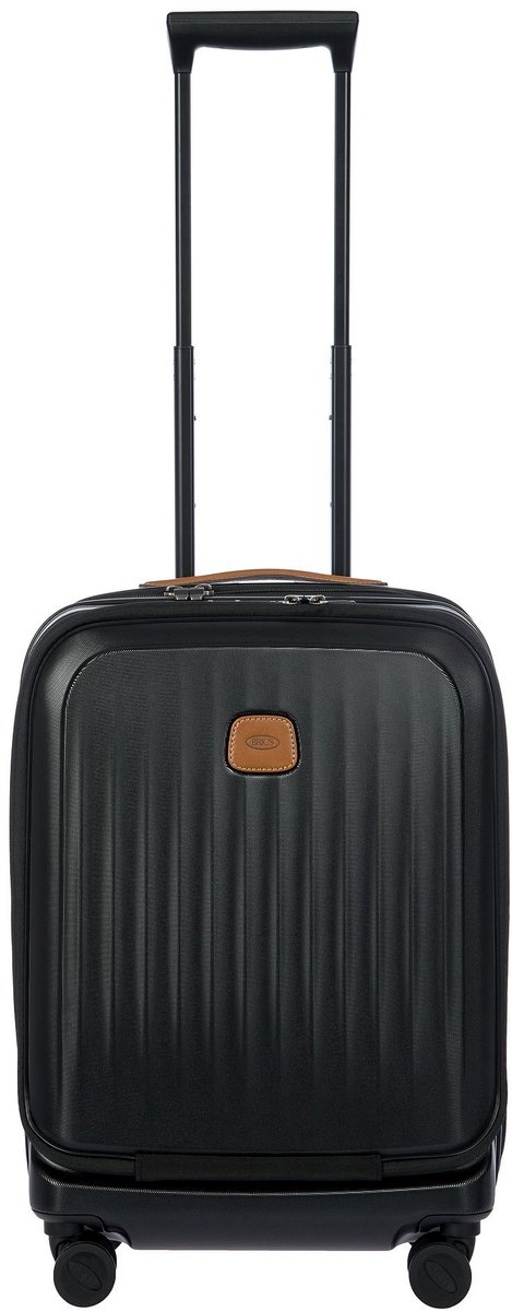 BRIC'S trolley met laptopvak Taormina Trolley 55 cm Exp. With Pocket Black zwart