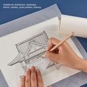 Patroonpapier Met Ruitjes 10m 100cm Breed, Semi Transparant Tissue Papier Per 5 Rollen